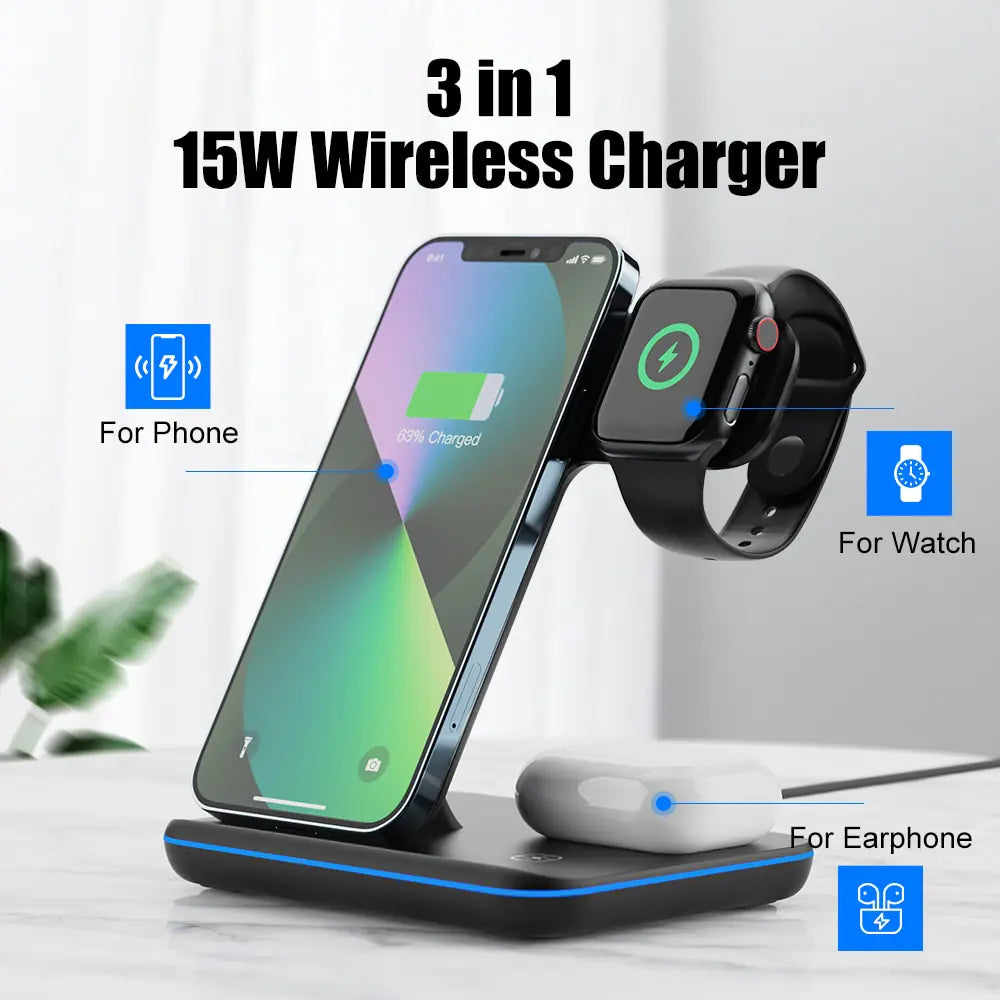 ChargeMaster 3-in-1 Wireless Stand