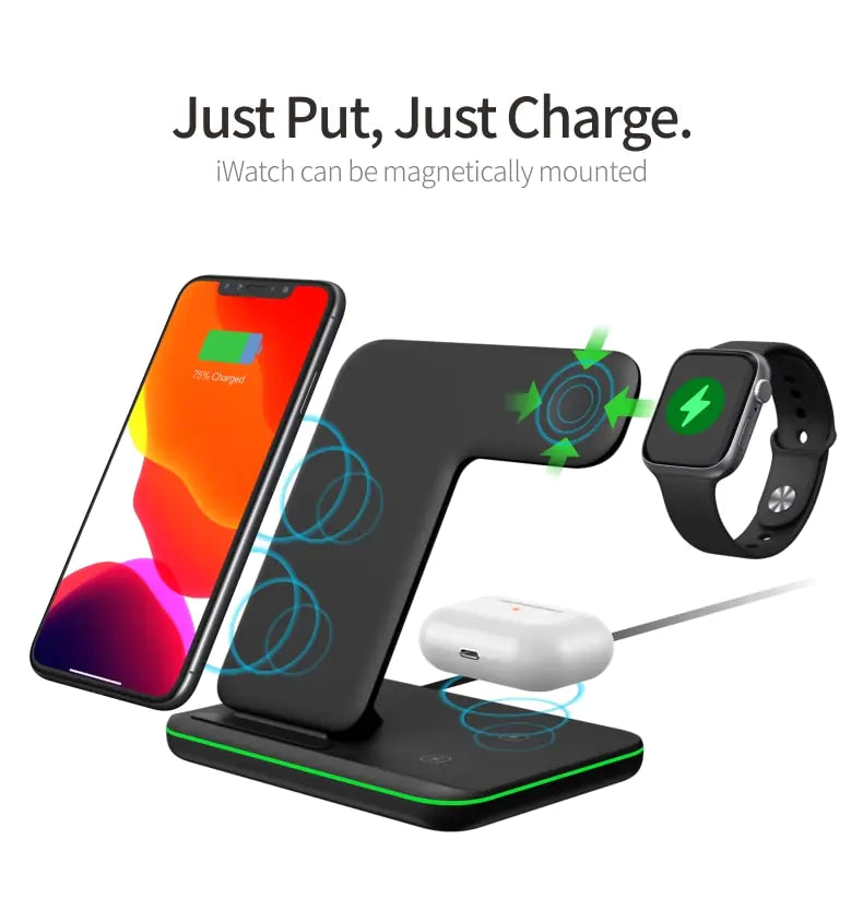 ChargeMaster 3-in-1 Wireless Stand